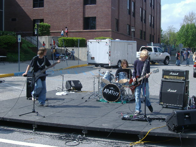 Local band Apathy plays at the Salisbury Festival, April 28, 2007.